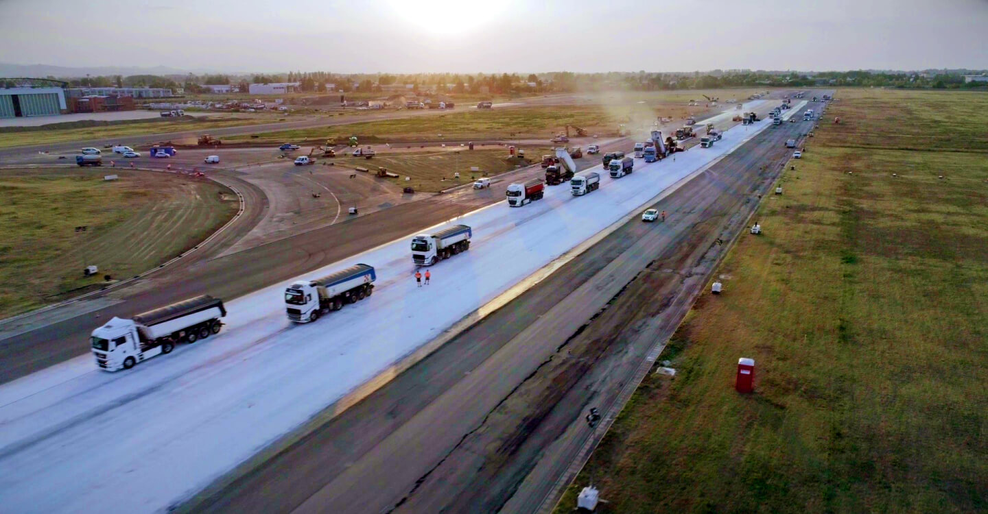 Avanzamento lavori piste Aeroporto di Bologna