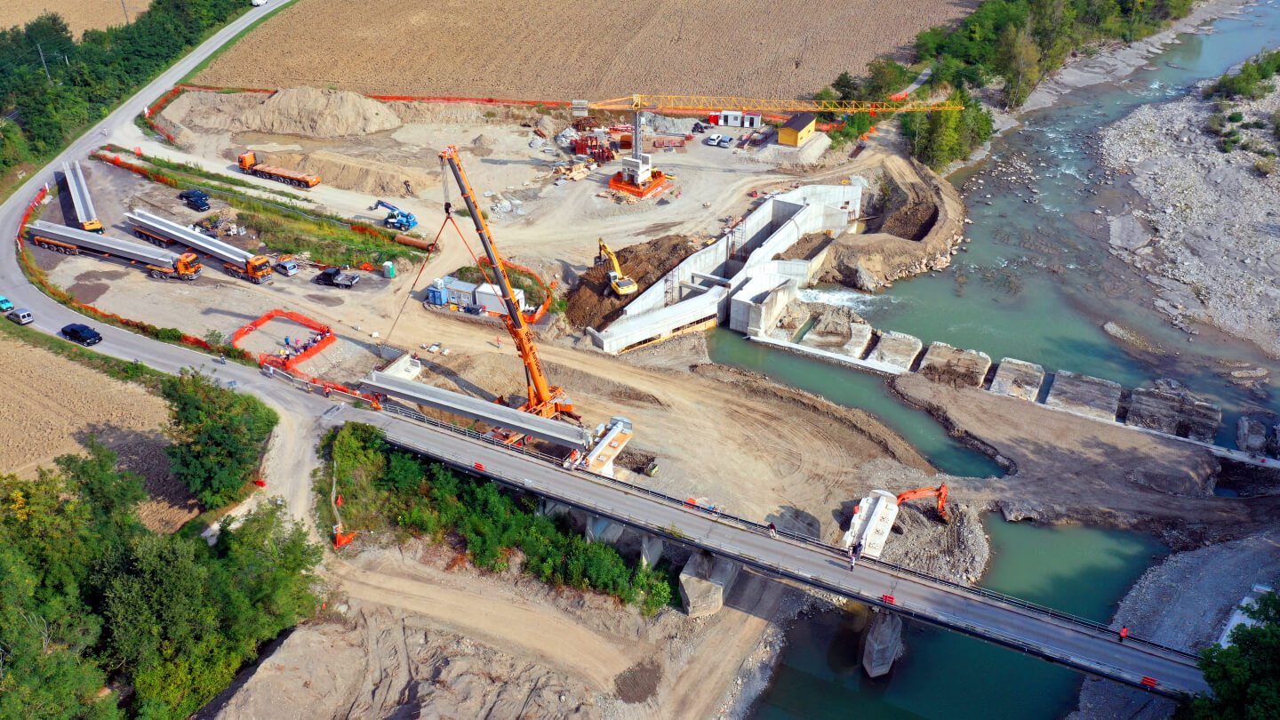 Nuovo ponte sul fiume Reno