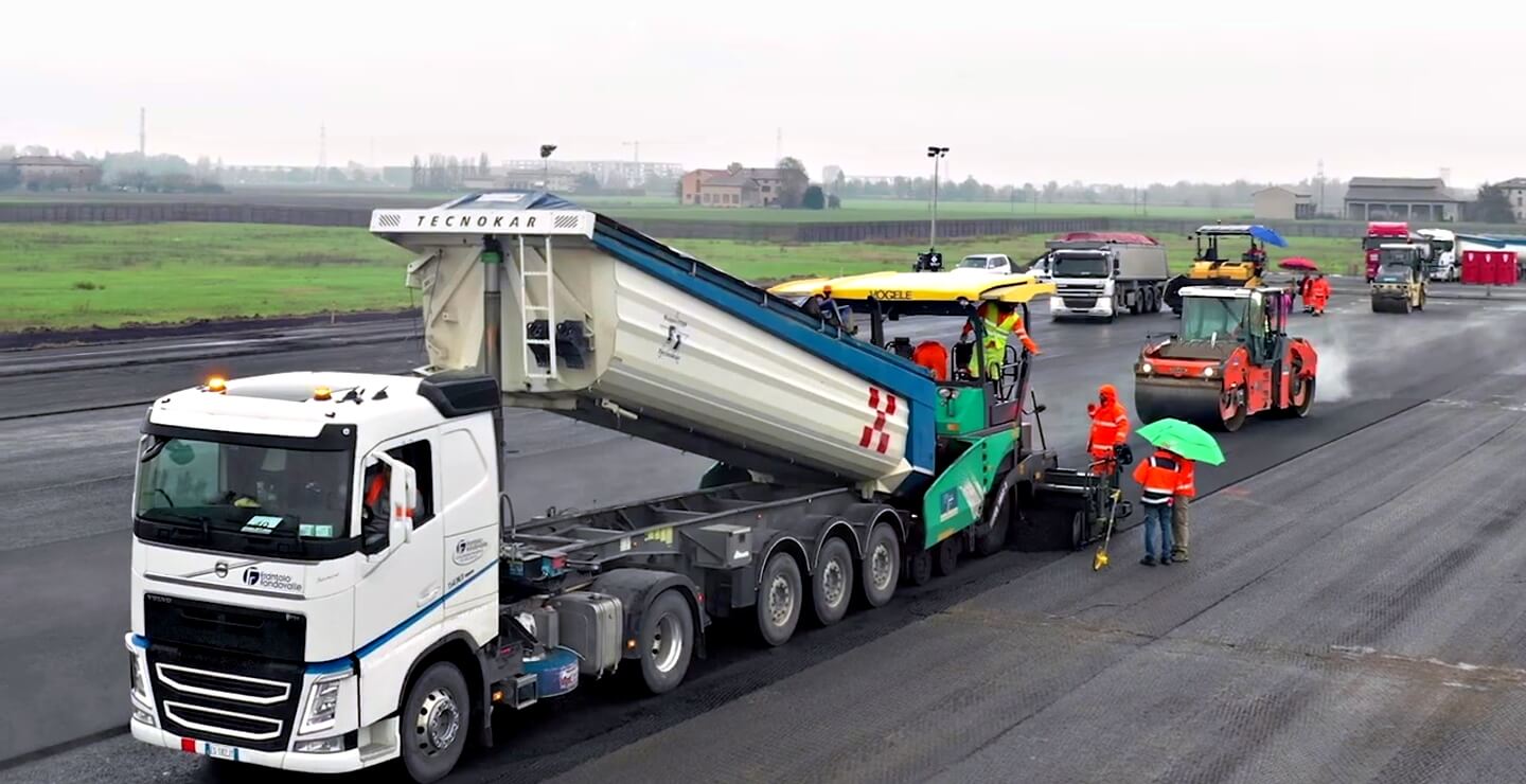 adeguamento portanza e livellamento strip Aeroporto di Parma