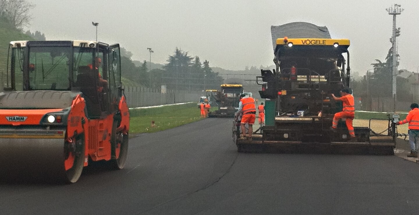 Lavori di riqualifica Autodromo di Imola