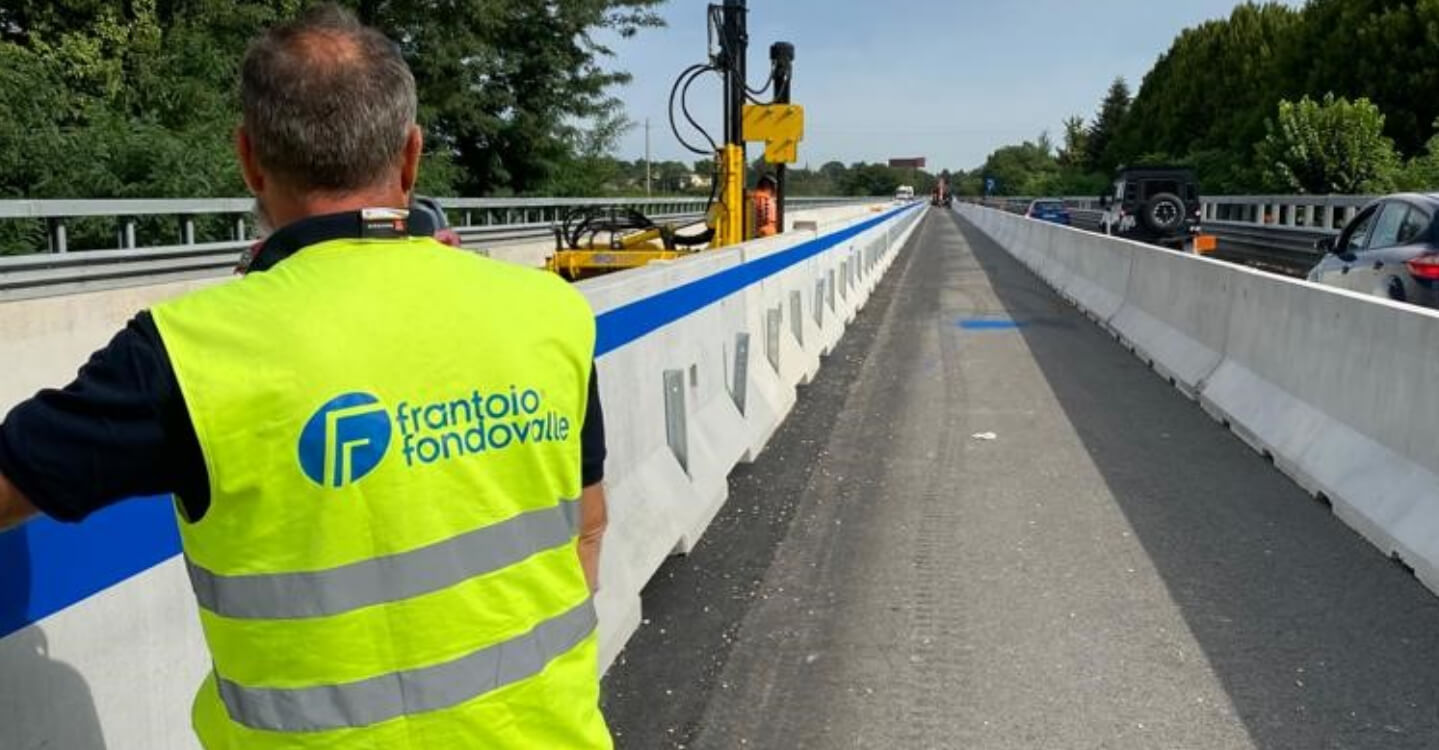 Installazione nuove barriere spartitraffico – Anas Spa