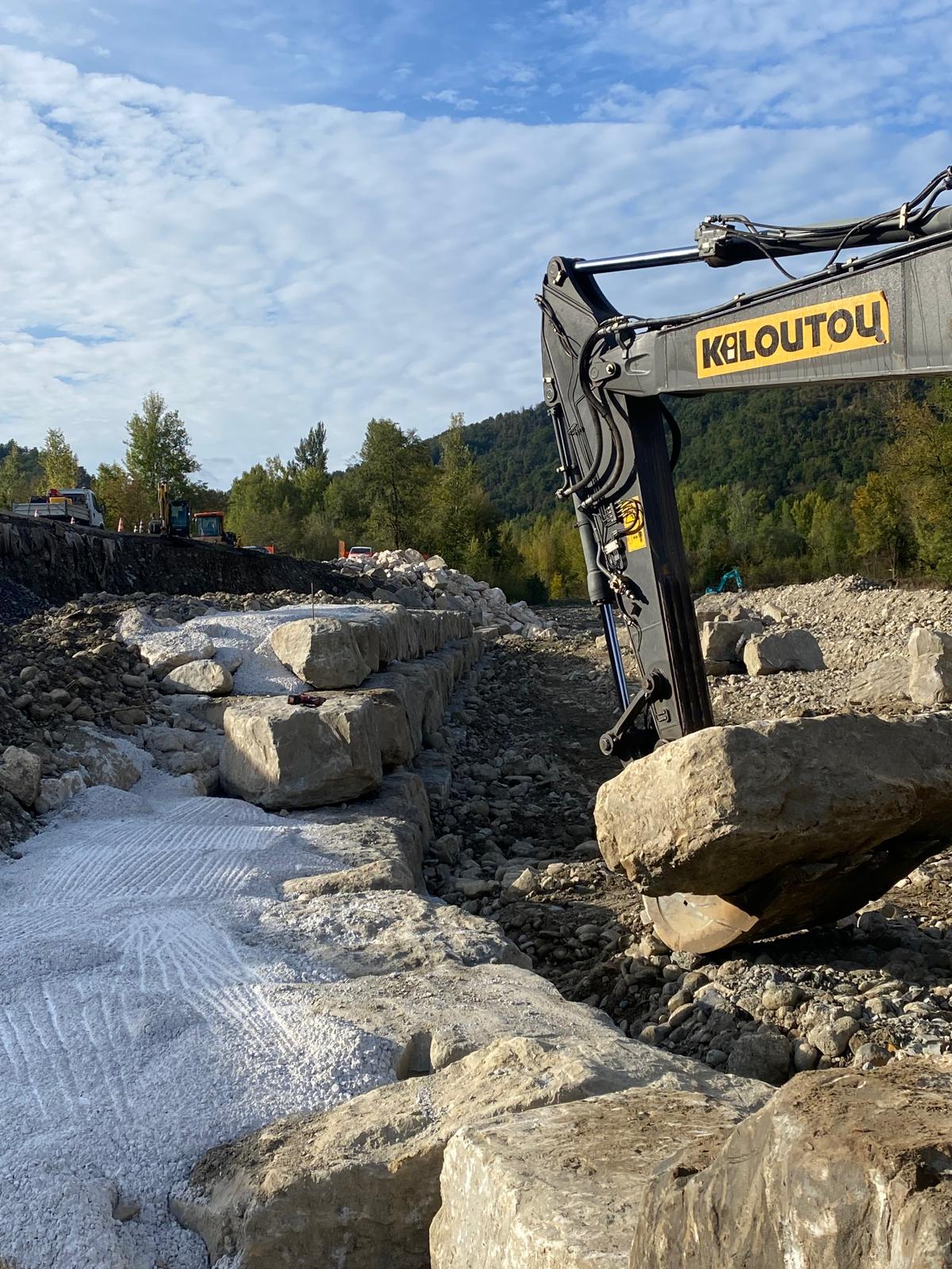 Ripristino viabilità su SP Fondovalle Savena nel comune di Pianoro a seguito di eventi alluvionali dell’ottobre 2024