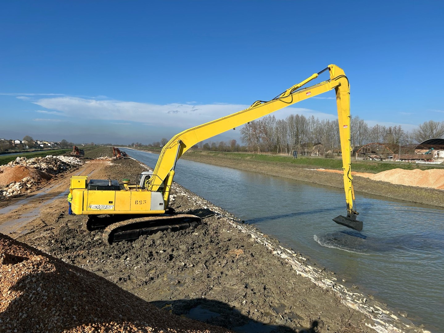 Espurgo collettori in sinistra e destra Idice comune di Argenta (FE)